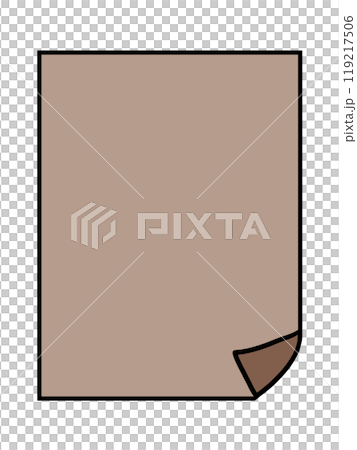 Simple right-fold paper (brown) Simple right-fold paper (brown) 119217506