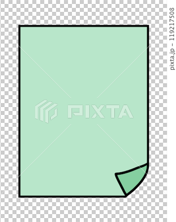 簡單右摺紙(綠色) 簡單右摺紙(綠色) 119217508