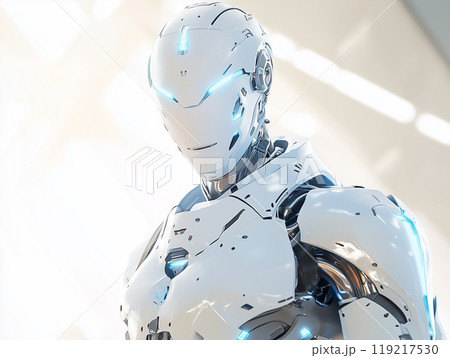 未来型ロボットのポートレート 119217530