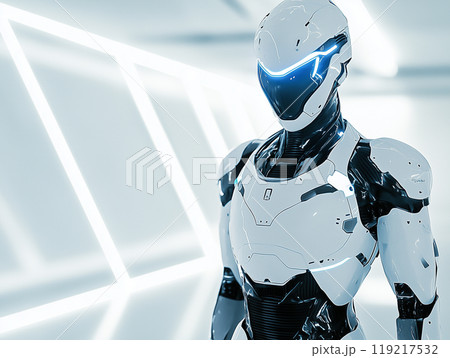 未来型ロボットのポートレート 119217532