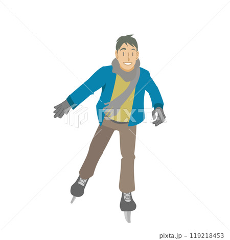 アイススケートをする男性 119218453