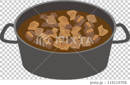 Braised beef tendon in a large pot Braised beef tendon in a large pot 119219708
