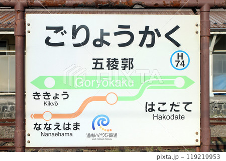 五稜郭駅　JR五稜郭駅　ごりょうかく　Goryokaku　H74　函館本線　道南いさりび鉄道 119219953