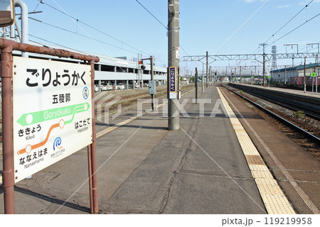 五稜郭駅　JR五稜郭駅　ごりょうかく　Goryokaku　H74　函館本線　道南いさりび鉄道 119219958