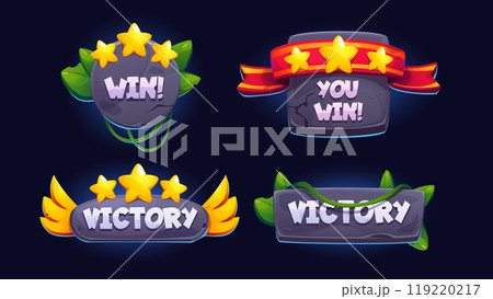 Win badge for game ui design. 119220217