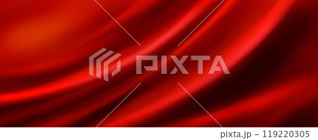 Red luxury silk cloth background, curtain texture 119220305