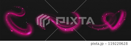 Pink light fragrance wave with flower petal effect Pink light fragrance wave with flower petal effect 119220628