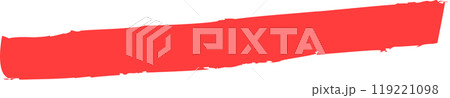 赤いラインマーカーのイラスト素材 赤いラインマーカーのイラスト素材 119221098