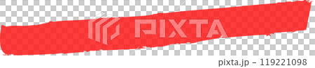 赤いラインマーカーのイラスト素材 赤いラインマーカーのイラスト素材 119221098