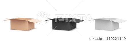 Cardboard parcel box for delivery vector icon Cardboard parcel box for delivery vector icon 119221149