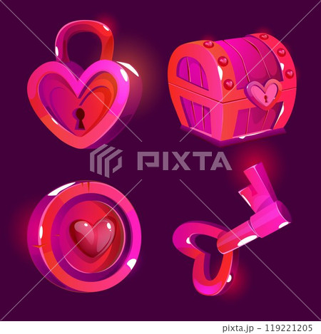 Heart shape assets collection 119221205