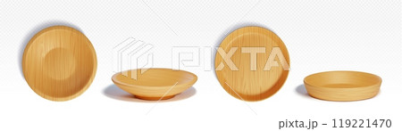 Wooden kitchen cutlery realistic 3d vector set Wooden kitchen cutlery realistic 3d vector set 119221470