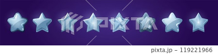 Silver game rank stars set Silver game rank stars set 119221966
