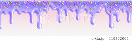 Candy drip border. Realistic 3d vector Candy drip border. Realistic 3d vector 119222062