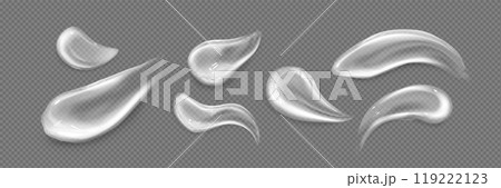 White translucent cream or lotion swatch 119222123