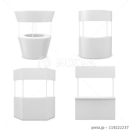Advertising and promo booth stand. Advertising and promo booth stand. 119222237