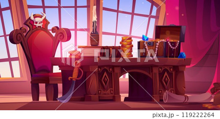 Pirate ship cabin interior design Pirate ship cabin interior design 119222264