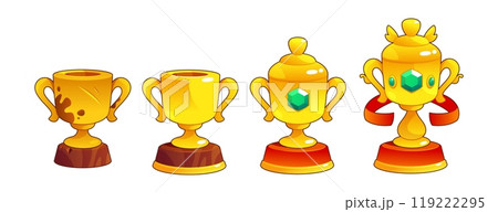 Set of game winner rank cups 119222295