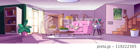 Living room or hall interior 119222305