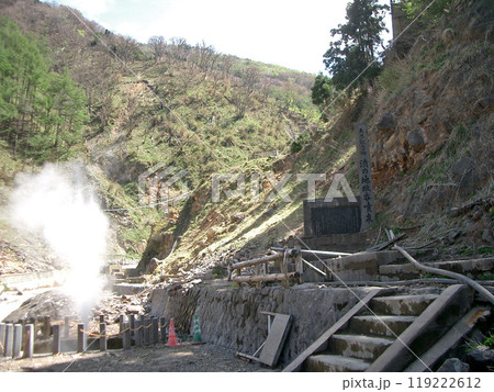 長野県の渋の池地獄谷噴泉 長野県の渋の池地獄谷噴泉 119222612