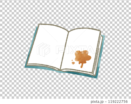 汚れた本-水彩 119222756