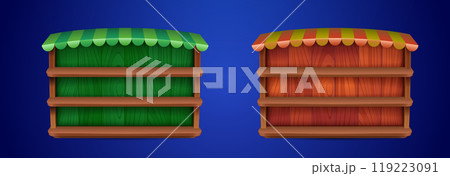 Shop window template for game ui design. Shop window template for game ui design. 119223091