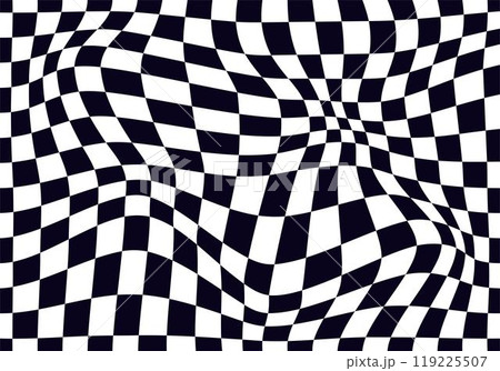 Psychedelic checkerboard pattern Psychedelic checkerboard pattern 119225507