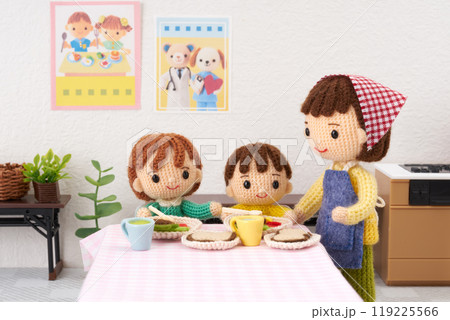 あみぐるみ人形　こども食堂イメージ 119225566