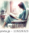 読書する女性② 119226323