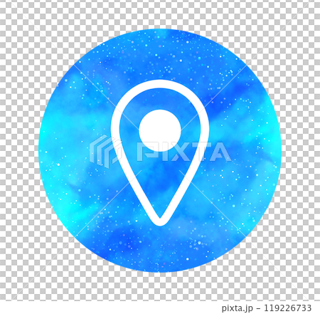 淺藍色星空|地圖圖標 119226733
