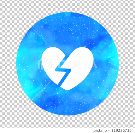 Light blue starry sky | Cracked heart symbol Light blue starry sky | Cracked heart symbol 119226736