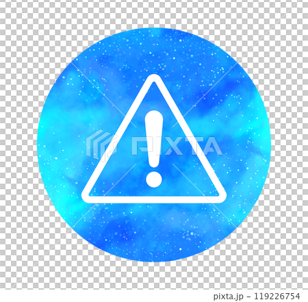 淺藍色星空|警告標誌 119226754