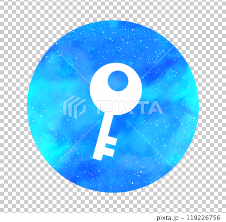Light blue starry sky | Key icon 119226756