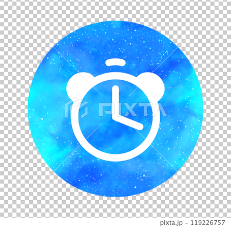 Light blue starry sky | Simple alarm clock 119226757