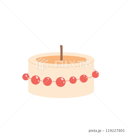 Scented candle Vector hand drawn illustration isolated on white background. 119227801