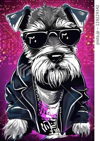 ミニチュアシュナウザー 犬 ミニチュアシュナウザー 犬 119229342