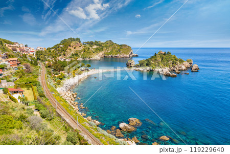 Isola Bella is small island near Taormina, Sicily, southern Italy Isola Bella is small island near Taormina, Sicily, southern Italy 119229640