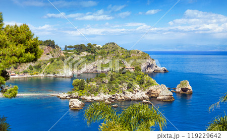 Isola Bella is small island near Taormina, Sicily, southern Italy. Isola Bella is small island near Taormina, Sicily, southern Italy. 119229642