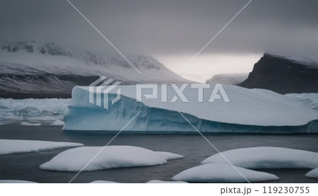 glaciers of the arctic ocean beautiful landscape 119230755
