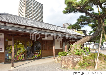 愛知県 岡崎公園の観光施設ひょうたんやと松の木 愛知県 岡崎公園の観光施設ひょうたんやと松の木 119231189