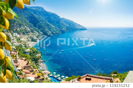 Beautiful Positano on Amalfi Coast in Campania, Italy Beautiful Positano on Amalfi Coast in Campania, Italy 119231252