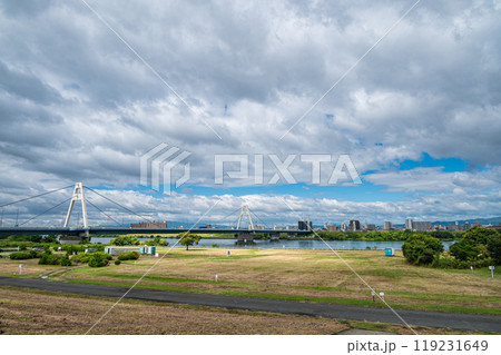 豊里大橋 淀川河川公園太子橋地区 大阪市 豊里大橋 淀川河川公園太子橋地区 大阪市 119231649