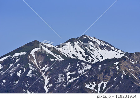 残雪の谷川岳 119231914