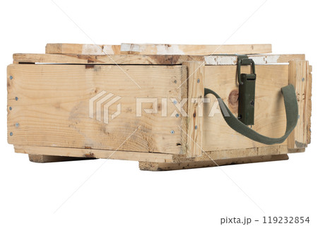 Ammunition crate isolated on white Ammunition crate isolated on white 119232854