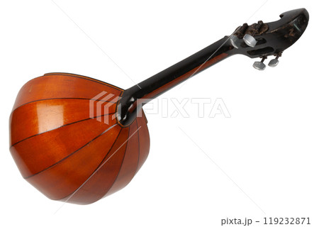 Ukrainian domra. Long-necked folk string instrument of the lute family. Ukrainian domra. Long-necked folk string instrument of the lute family. 119232871
