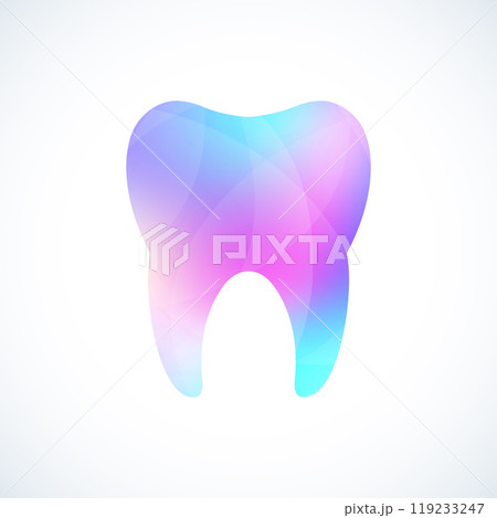 Tooth logo Template. Medical Design Tooth Logo. Dentist Office Icon. Oral Care Dental and Clinic Tooth Illustration 119233247
