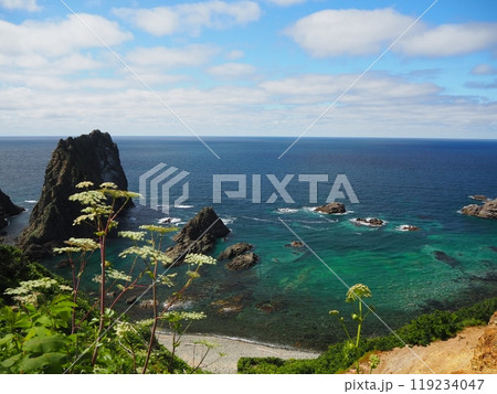 日本の渚百選「島武意海岸」 日本の渚百選「島武意海岸」 119234047