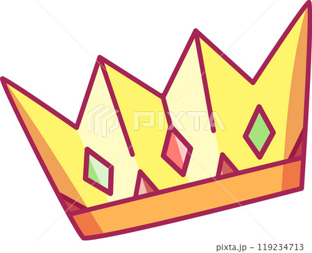 This vibrant cartoon crown showcases playful design elements with geometric shapes and bright colors suitable for childrens events or themed decorations This vibrant cartoon crown showcases playful design elements with geometric shapes and bright colors suitable for childrens events or themed decorations 119234713