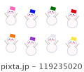 雪だるまセット 119235020
