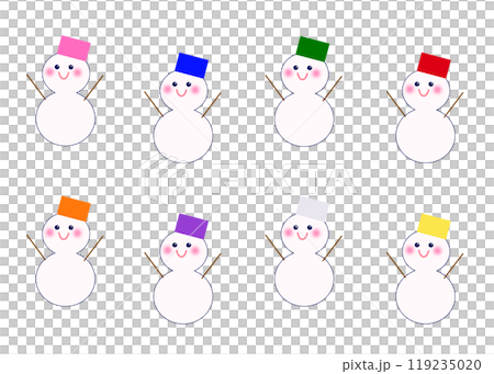 雪だるまセット 雪だるまセット 119235020